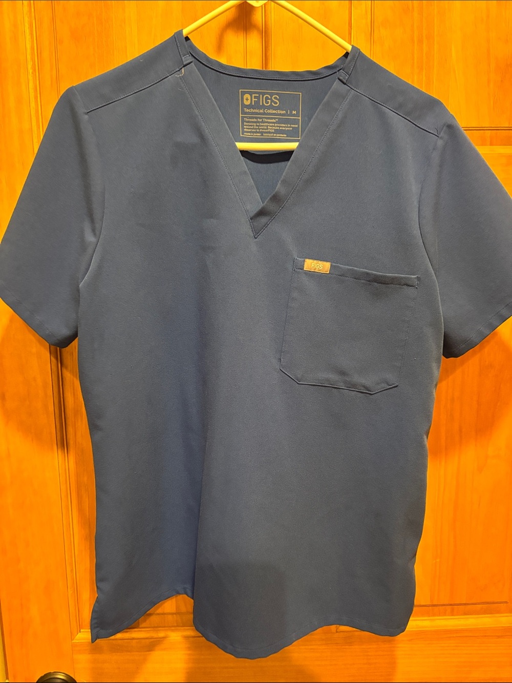 FIGS Winning Blue Catarina Scrub Top and Yola Slim Scrub Bottoms